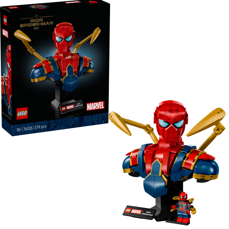LEGO Iron Spider-Man buste 76326 Superheroes