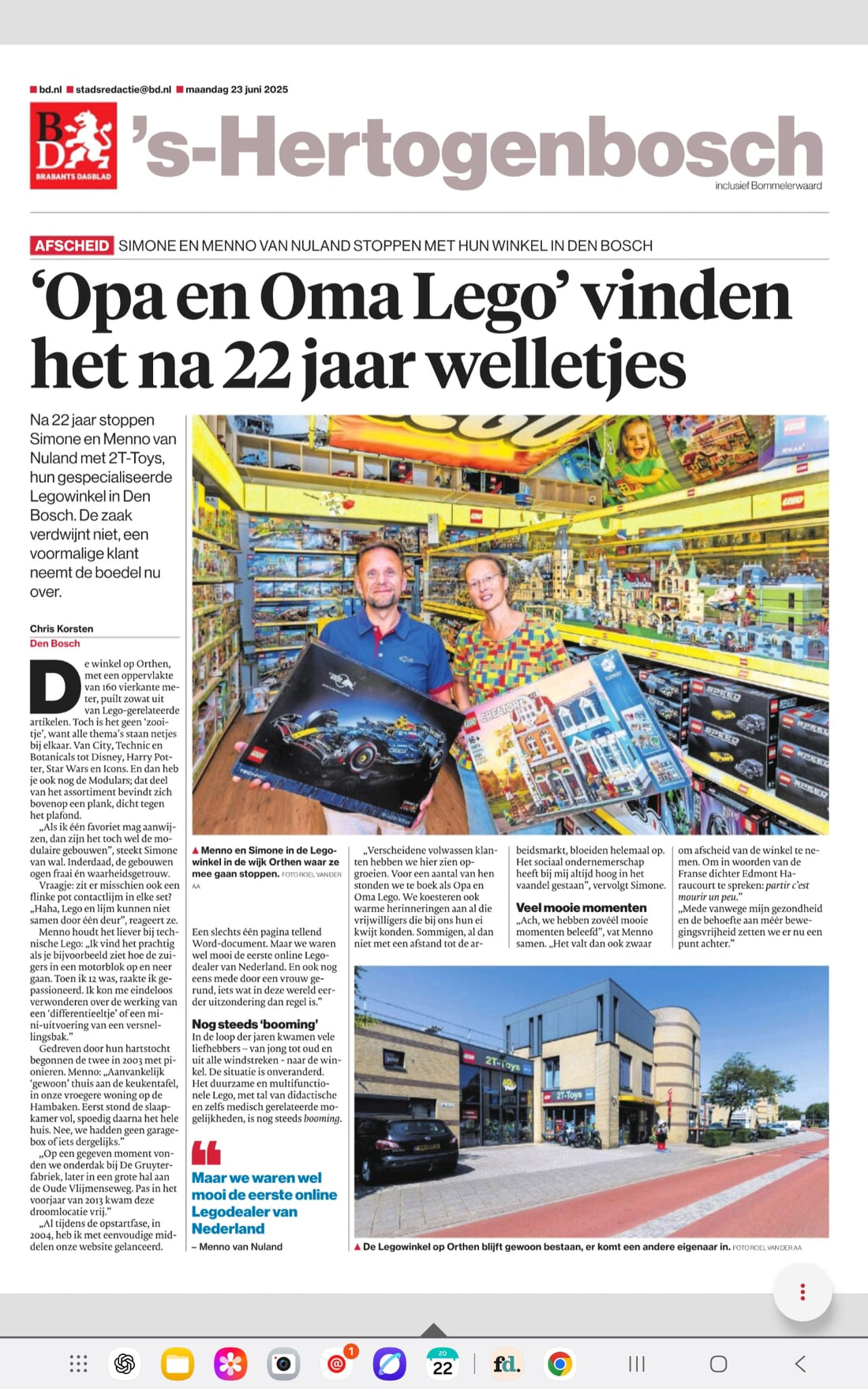 Nog maar een paar dagen voor de nieuwe toekomst van 2TTOYS by Labyrinth begint