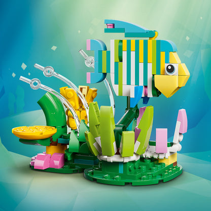LEGO® Creator 3in1 Wilde dieren: Kleurrijke Kolibrie - Bouw Om tot Vlinder of Vis - 31384