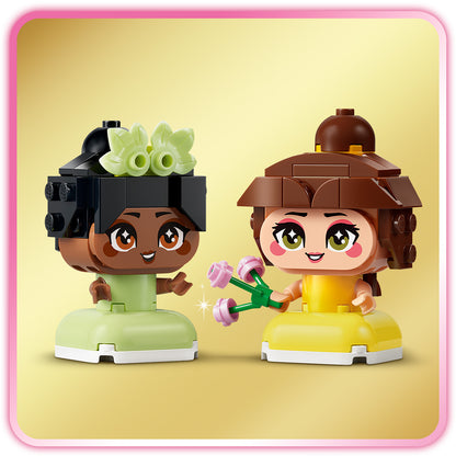 LEGO Disney Princess Mini Belle en Tiana met Kasteel Bouwbaar Speelgoed met Poppetjes 43291