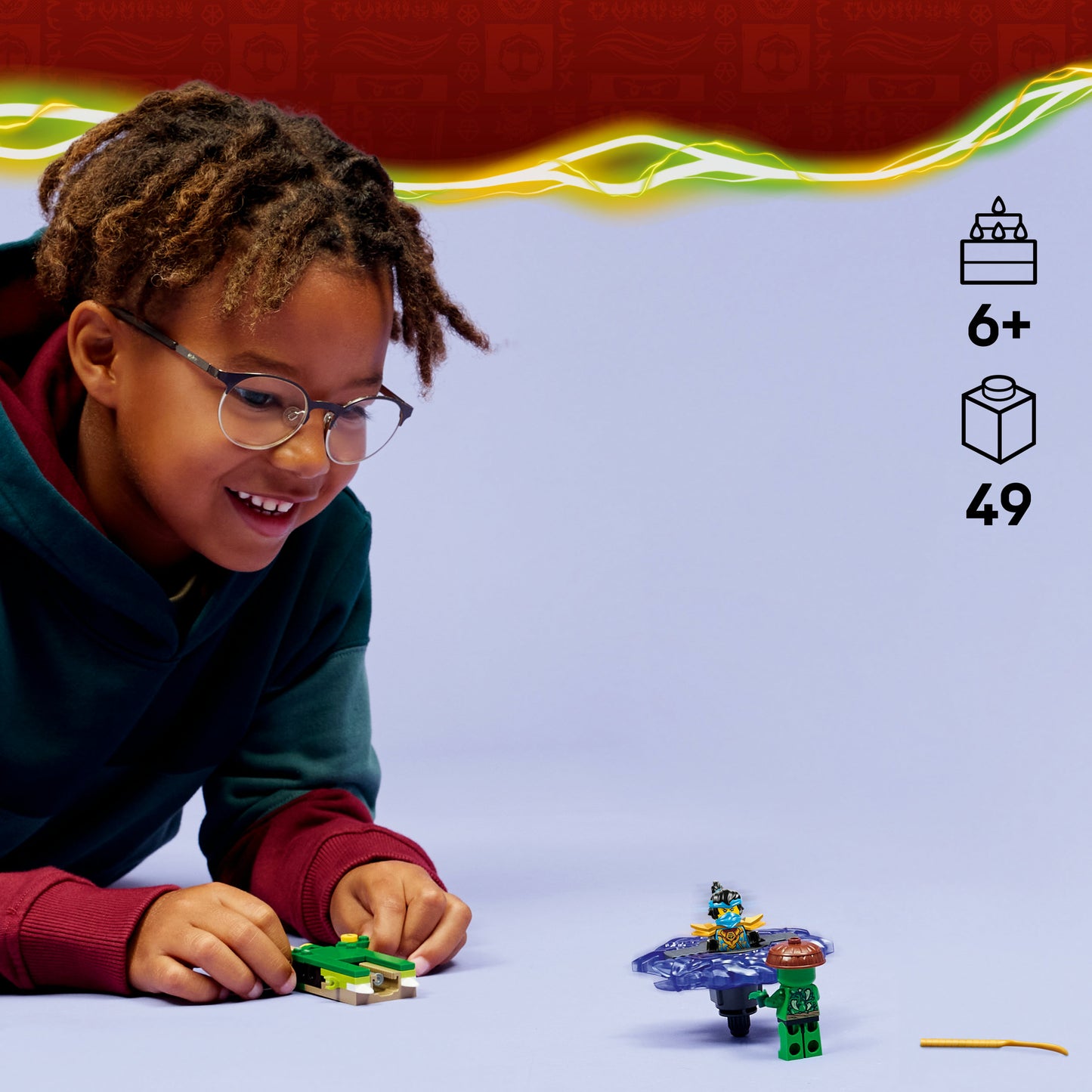 LEGO® NINJAGO® Nya vs. Mutatiemonster in Spinner - Actiespeelgoed - Speelset met 2 Minifiguren - 71849