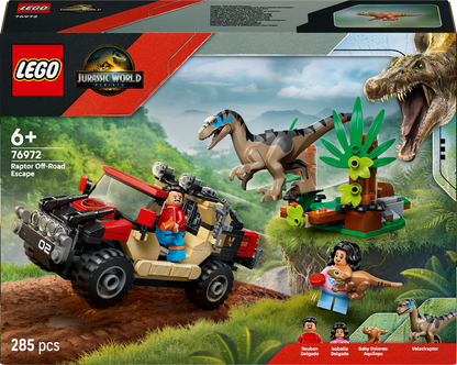 LEGO Raptor Off-Road Ontsnapping 76972 Jurassic World