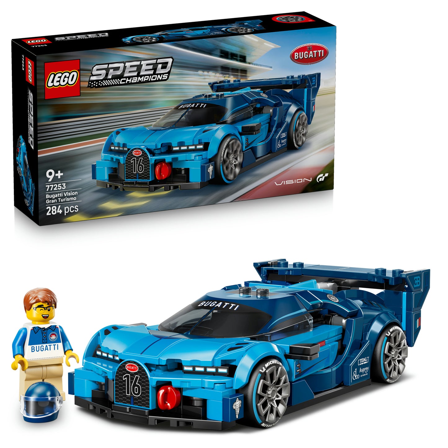 LEGO® Speed Champions Bugatti Vision Gran Turismo Hyper Sportauto Modelbouwset 77253