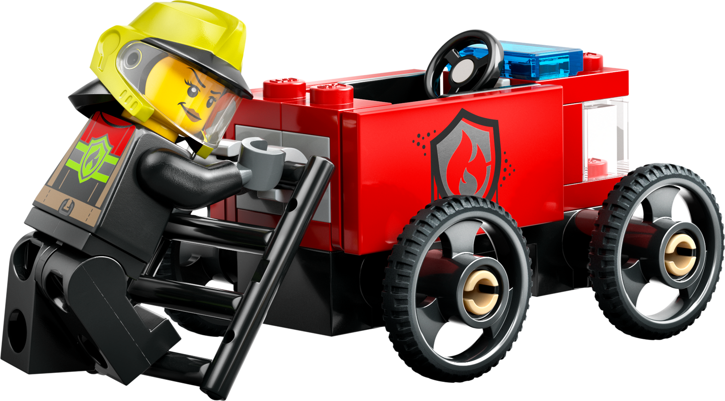 LEGO Rennwagenpaket: Pizzawagen vs. Feuerwehrauto 60458 City