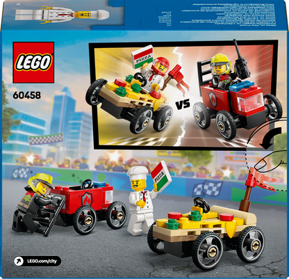 LEGO Rennwagenpaket: Pizzawagen vs. Feuerwehrauto 60458 City