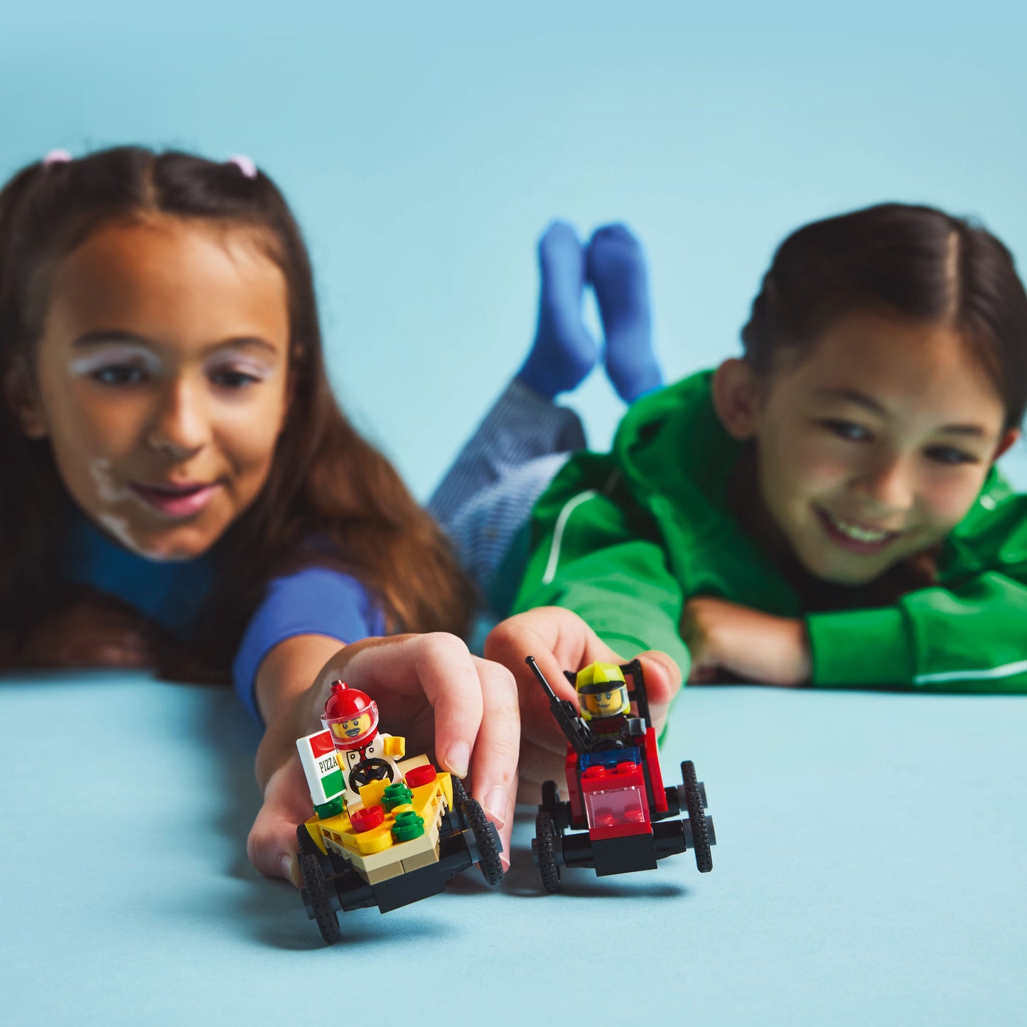 LEGO Rennwagenpaket: Pizzawagen vs. Feuerwehrauto 60458 City