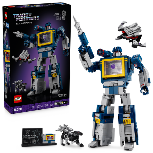 LEGO Transformers: Soundwave 10358 Icons (Pre-Order: 1 oktober)