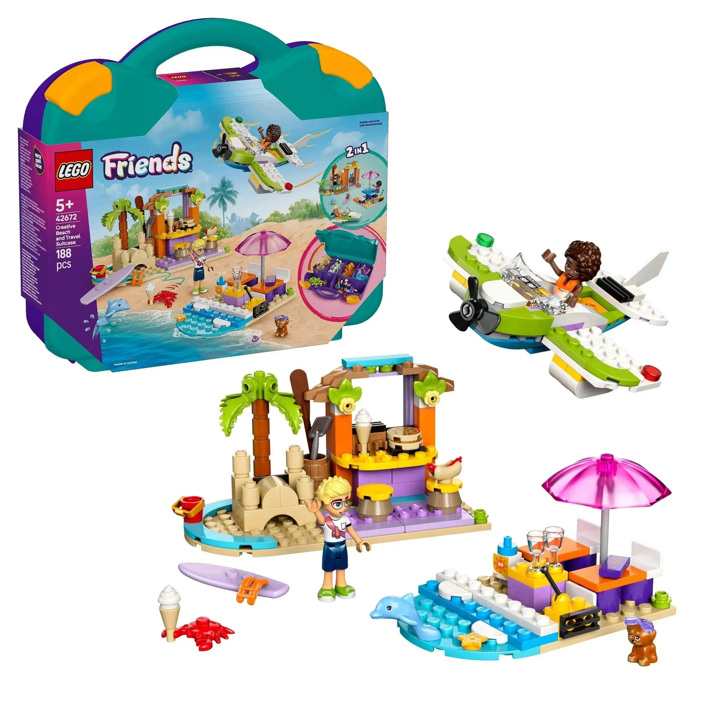LEGO Creatieve strand en reiskoffer 42672 Friends