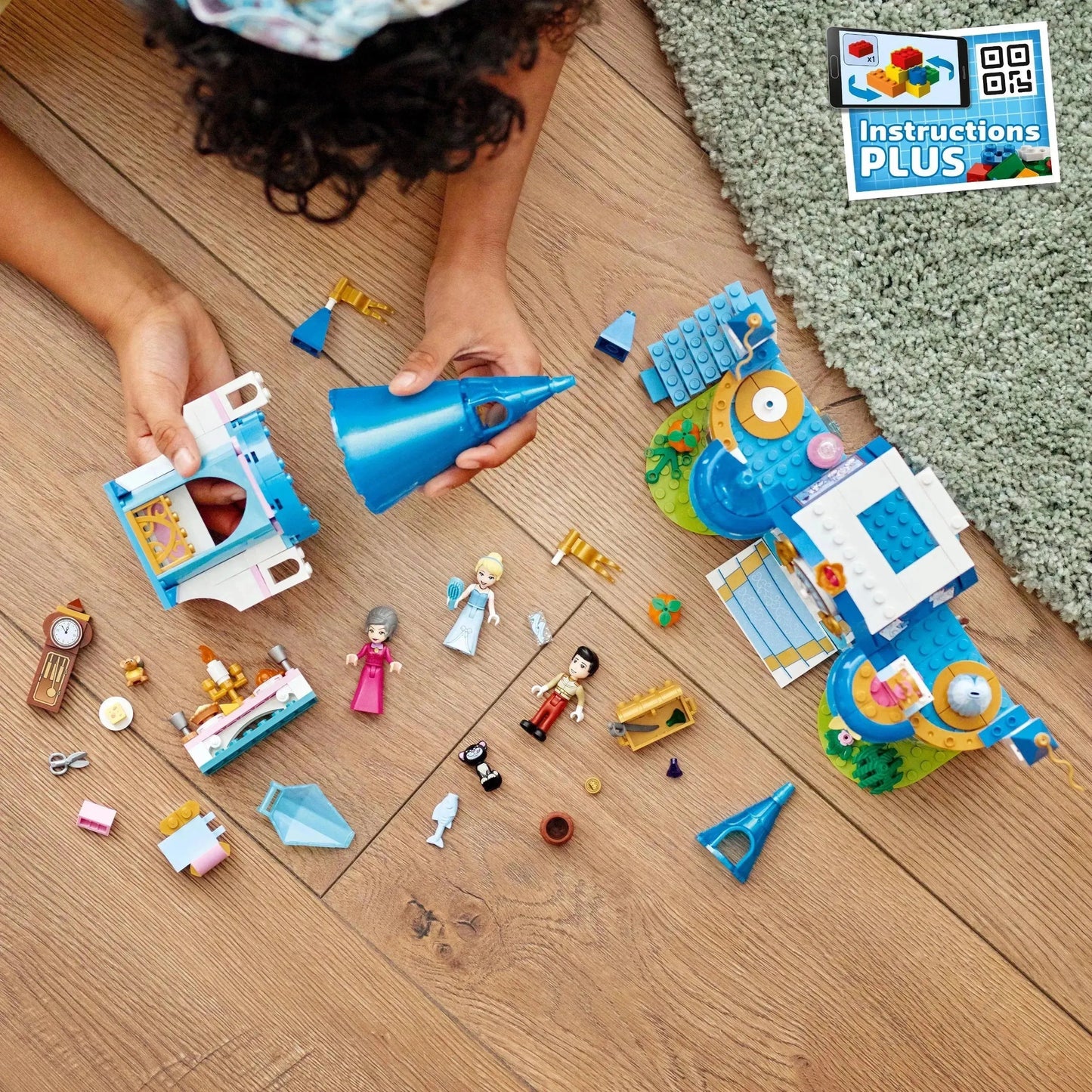 LEGO Het Disney kasteel van Assepoester en de knappe prins 43206 Disney