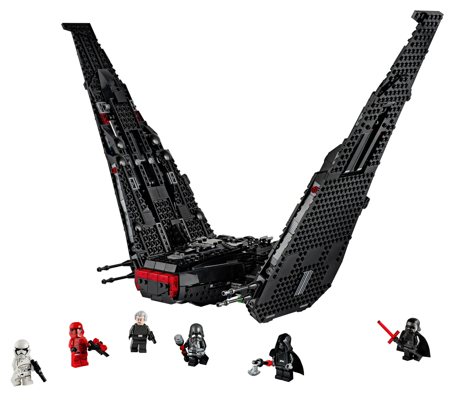 LEGO Kylo Ren's shuttle inclusief Kylo Ren, Pryde, Sith, Troopers en Knights 75256 StarWars