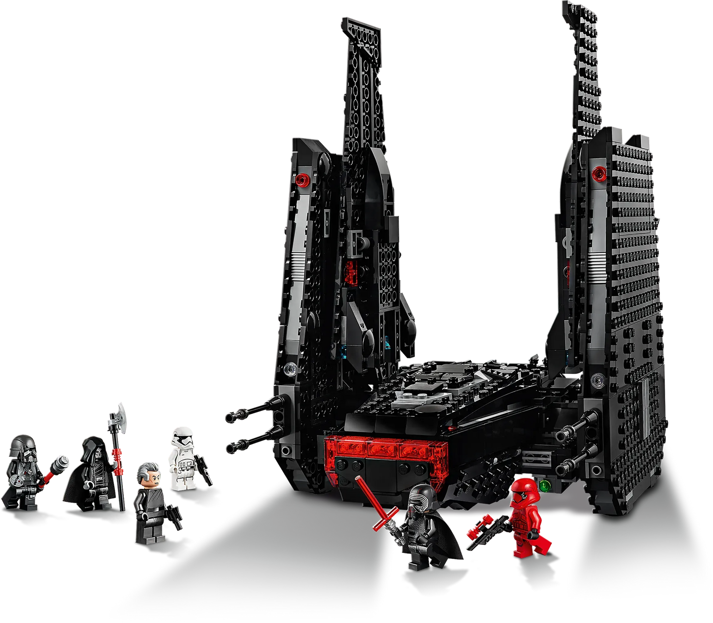 LEGO Kylo Ren's shuttle inclusief Kylo Ren, Pryde, Sith, Troopers en Knights 75256 StarWars