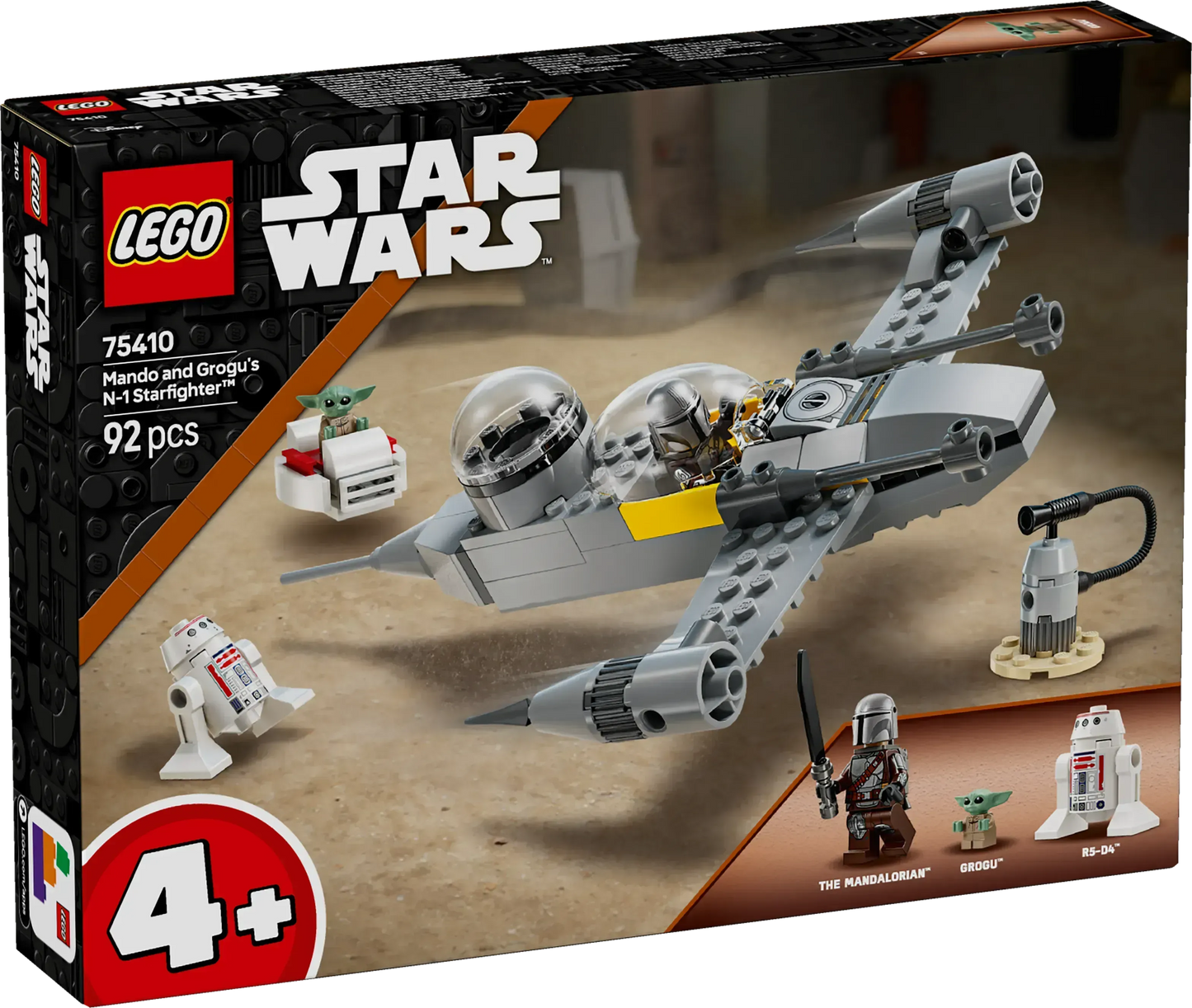 LEGO Mando en Grogu's N-1 Starfighter 75410 StarWars