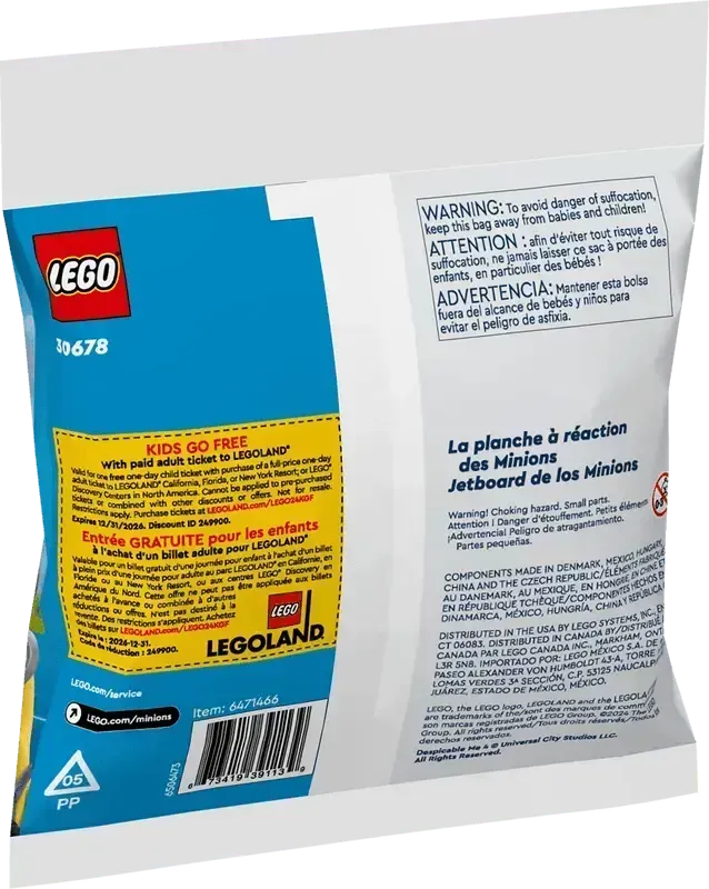 LEGO Minion op raketskateboard 30678 Minions Polybag LEGO CREATOR @ 2TTOYS | Official LEGO shop😊🥰 LEGO €. 3.99