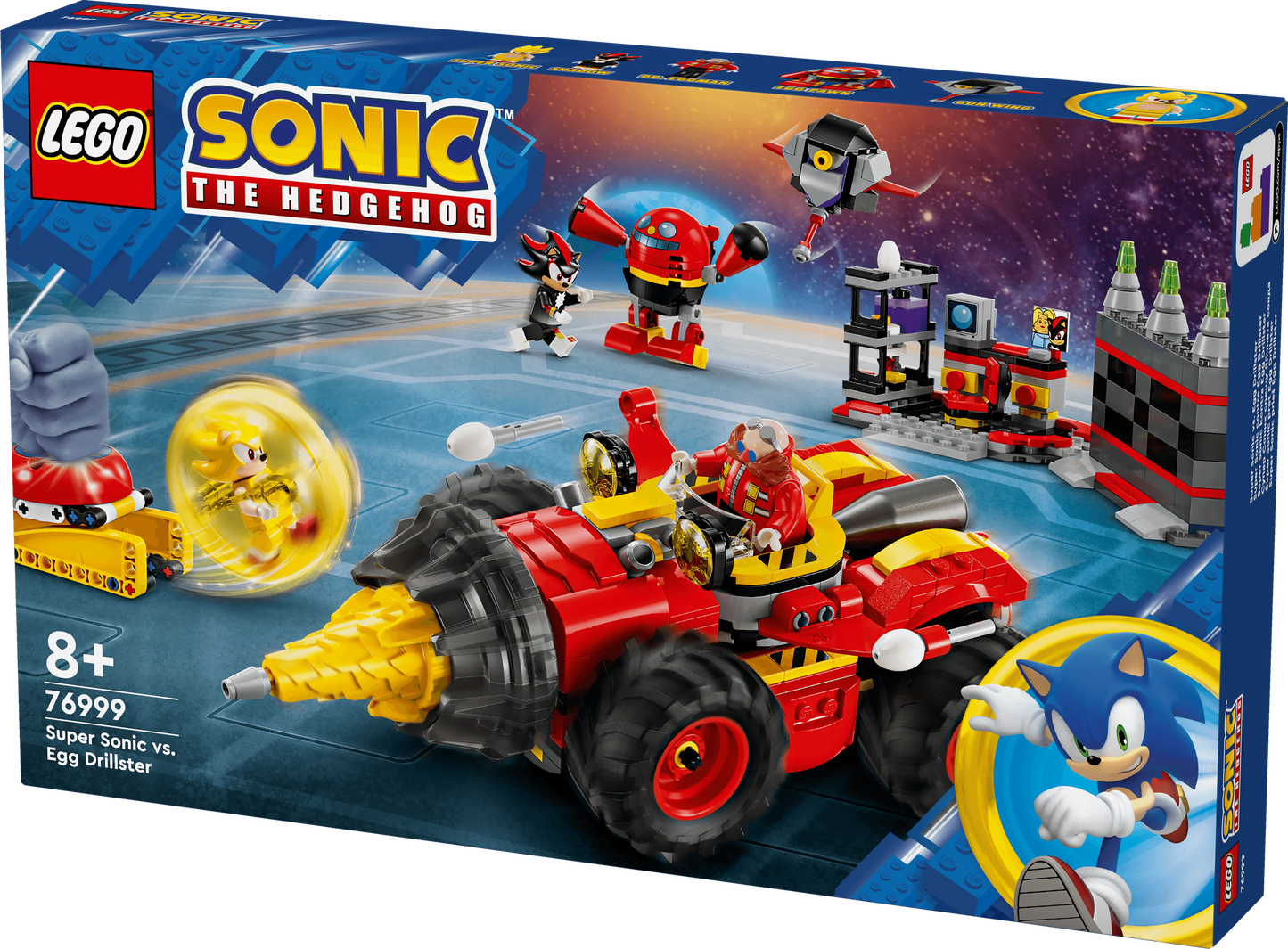 LEGO Super Sonic vs. Egg Drillster 76999 Sonic LEGO Sonic @ 2TTOYS | Official LEGO shop😊🥰 LEGO €. 67.99