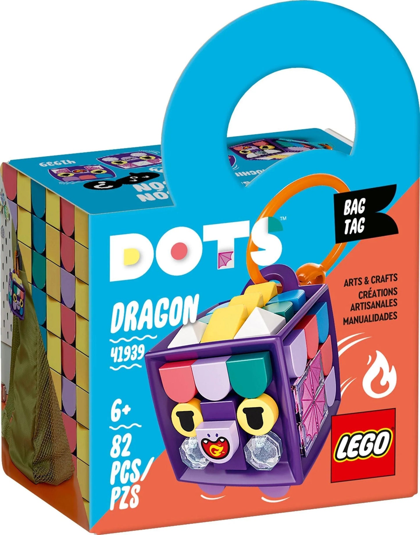 LEGO Tassenhanger draak 41939 Dots LEGO Dots @ 2TTOYS | Official LEGO shop😊🥰 LEGO €. 6.99