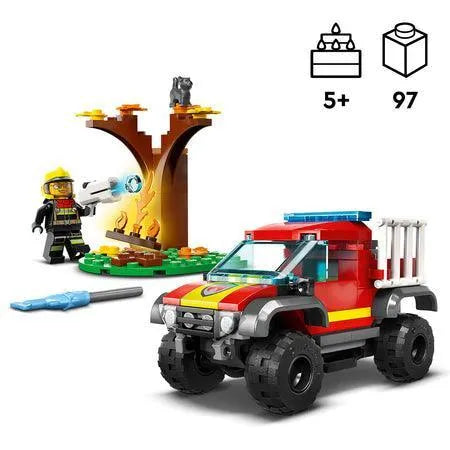 LEGO 4x4 brandweerwagen redding 60393 City LEGO CITY @ 2TTOYS | Official LEGO shop😊🥰 LEGO €. 8.48