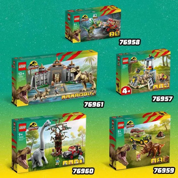 LEGO Bezoekerscentrum: T. rex & raptor aanval 76961 Jurassic World LEGO JURASSIC WORLD @ 2TTOYS | Official LEGO shop😊🥰 LEGO €. 139.99
